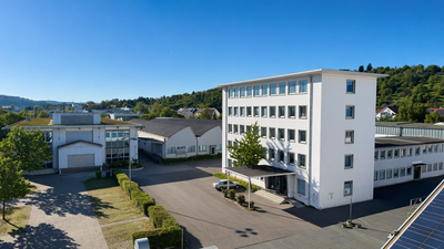 Luftaufnahme vom Innenhof von Robugen