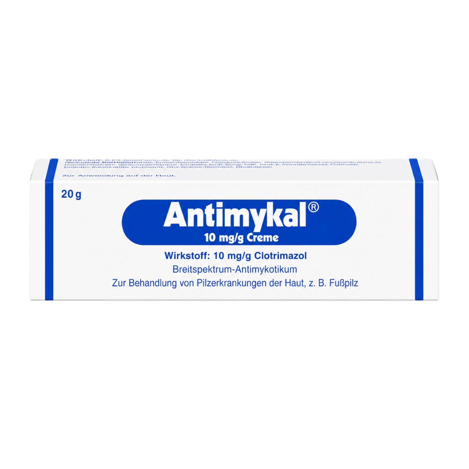 Faltschachtel der Antimykal Creme