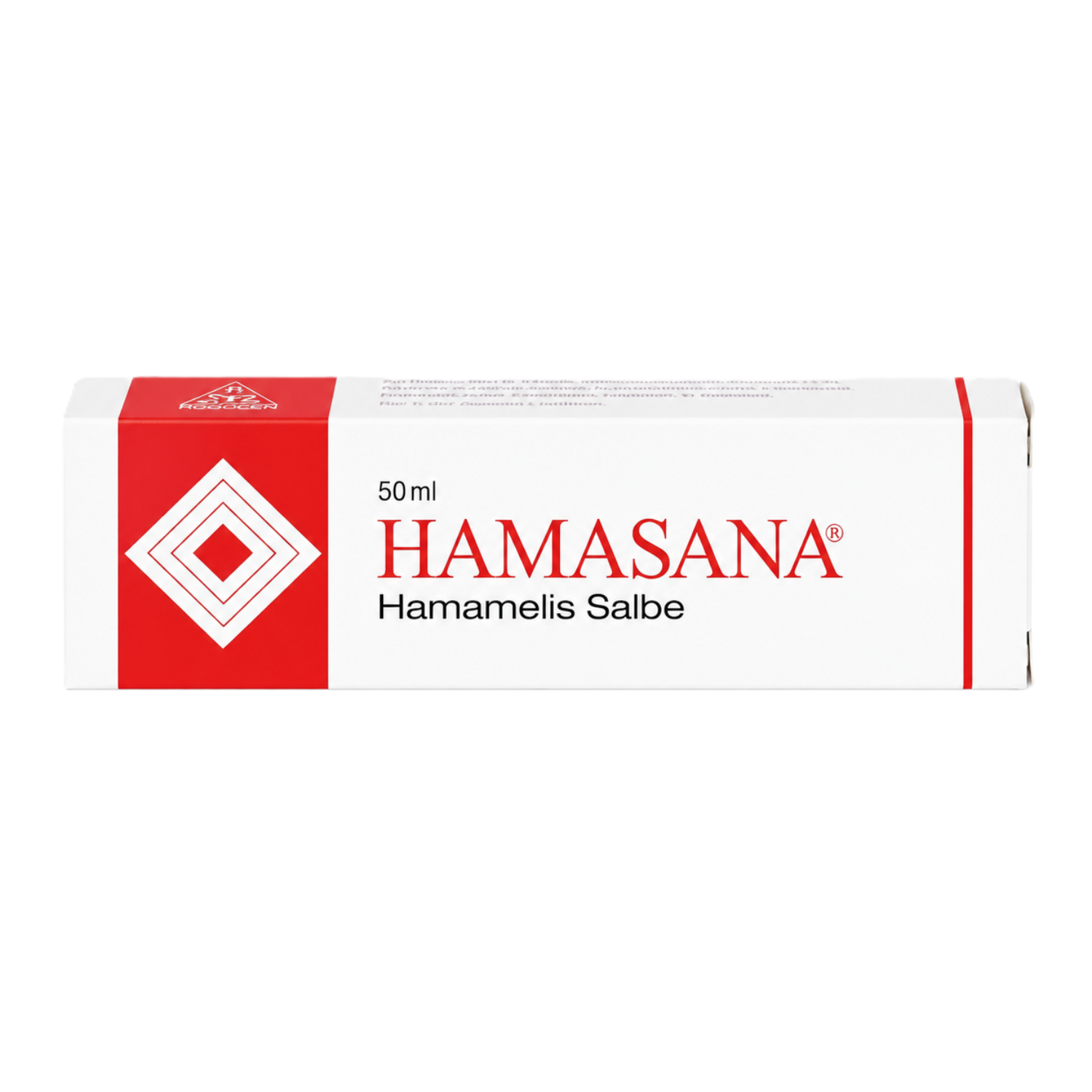 Faltschachtel der Hamasana Hamamelis Salbe