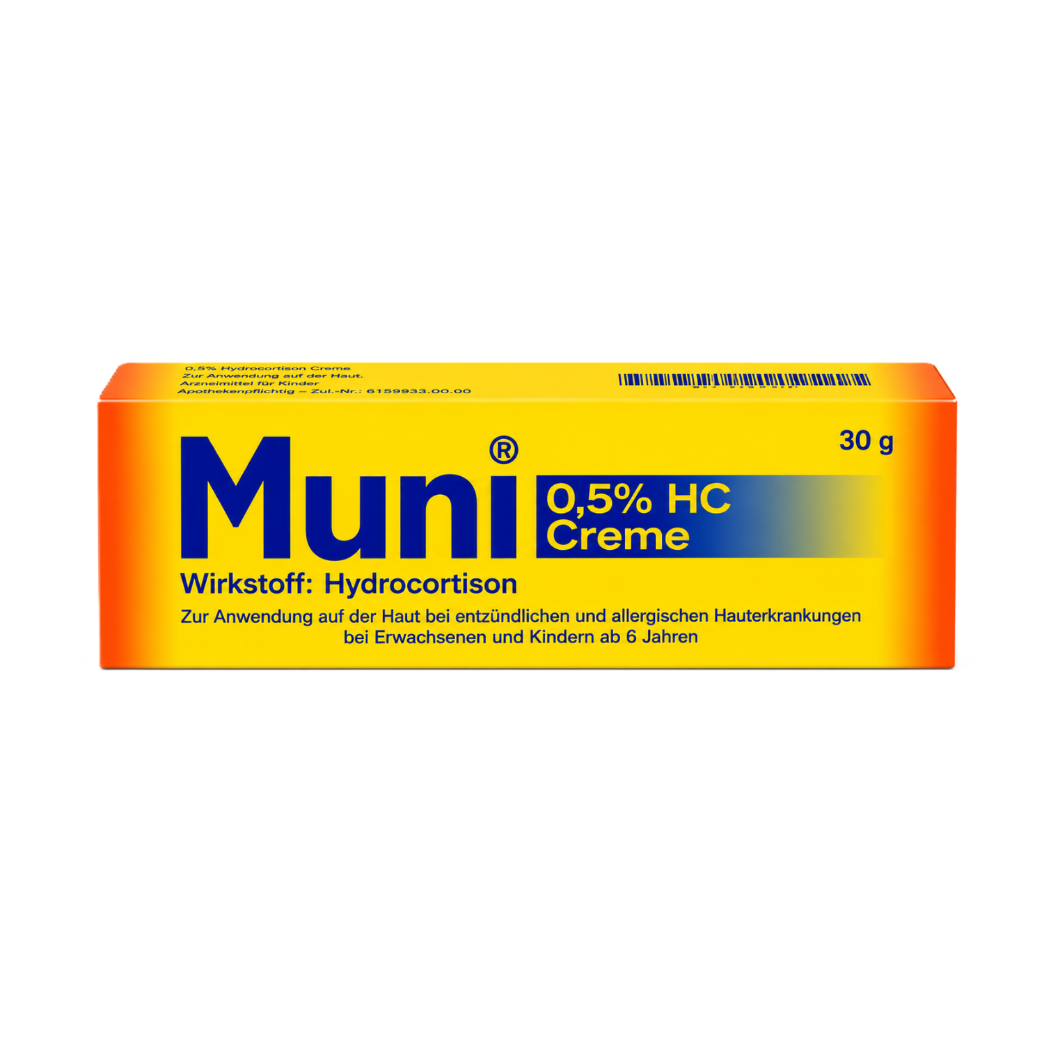Faltschachtel der Muni 0,5 HC Creme