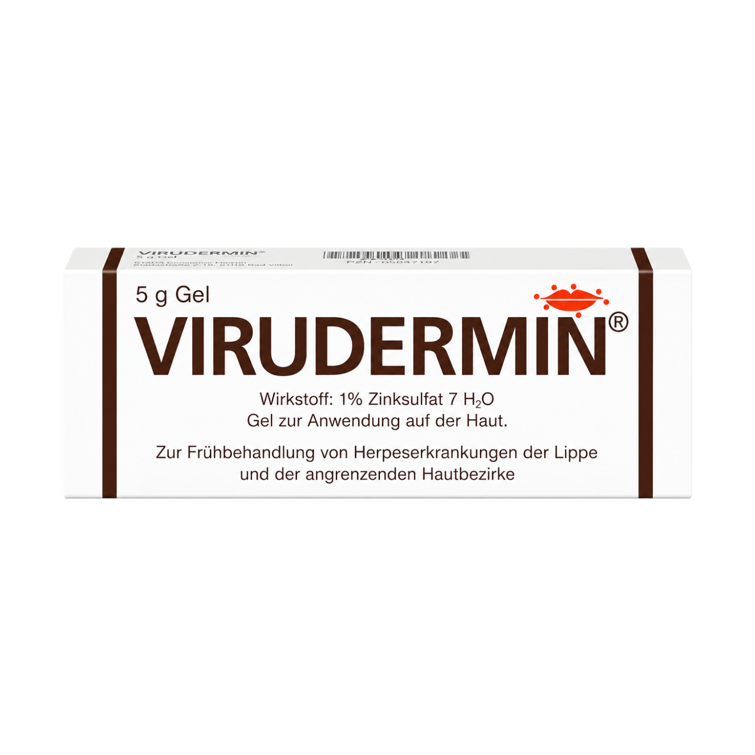 Faltschachtel Virudermin Gel